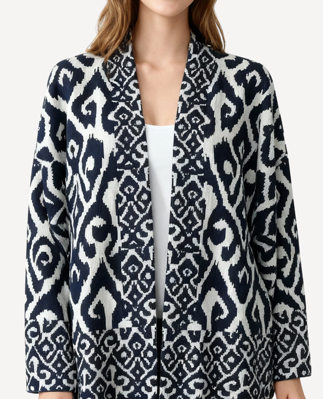 Capa Arabescos azul y blanco