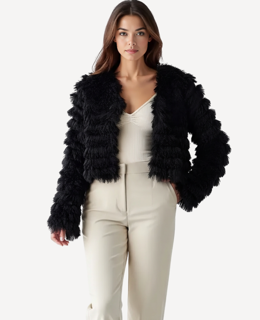 Chaqueta Pelos Negra