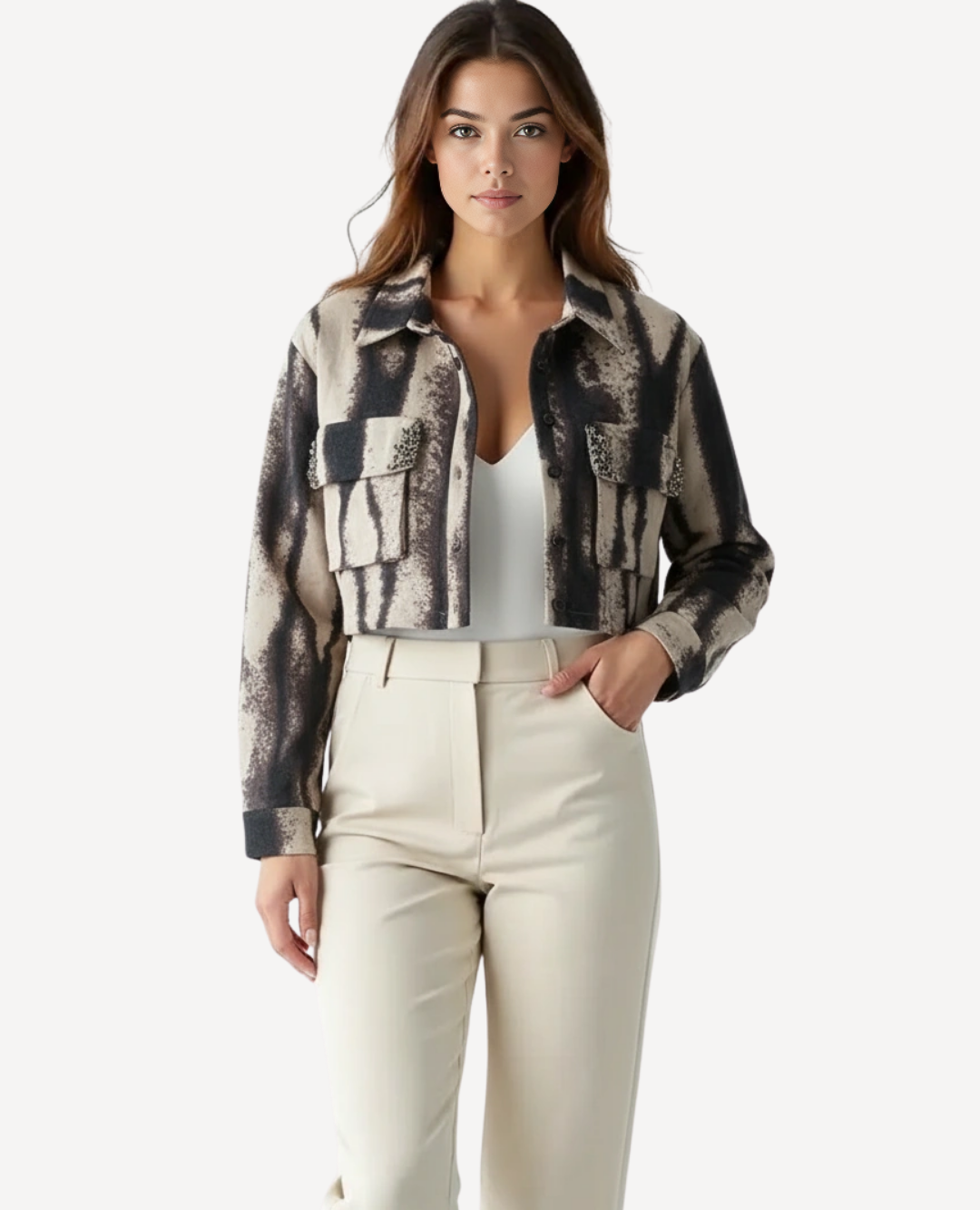 Chaqueta Safari Print