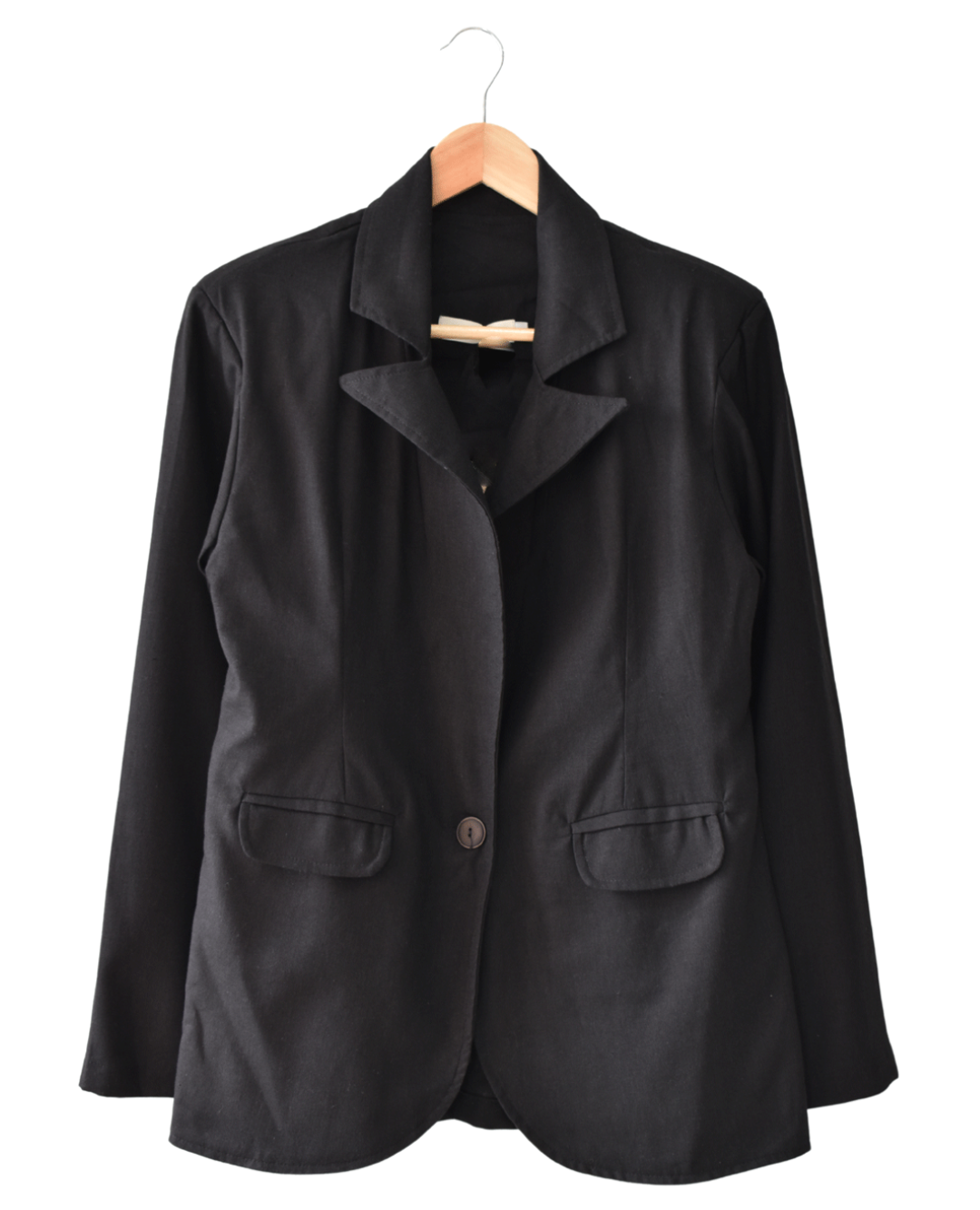 Blazer con botón negro