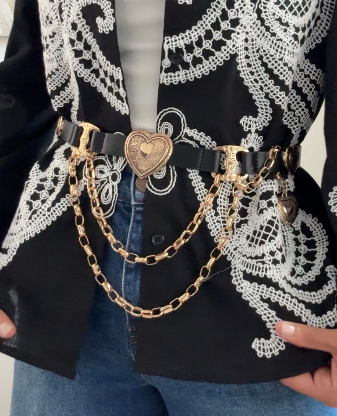 Correa Boho Negra