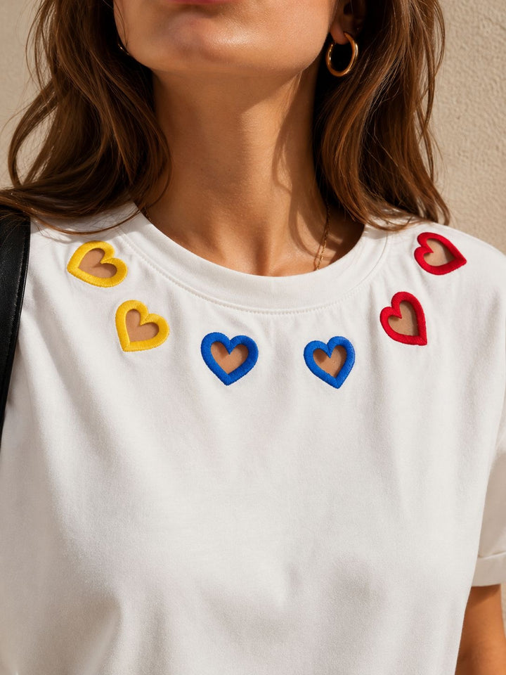 Camiseta Colombia corazones