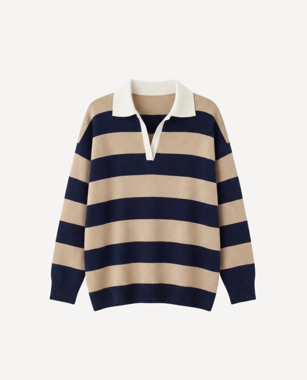 Saco Stripes Beige con Azul