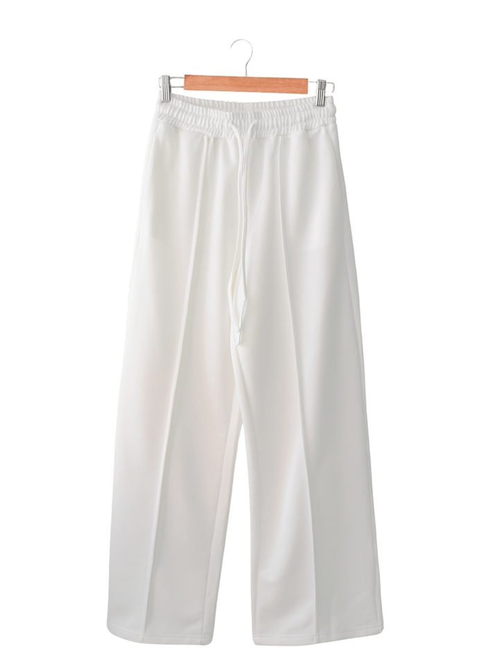 Pantalon Wide Leg Con vena Blanco