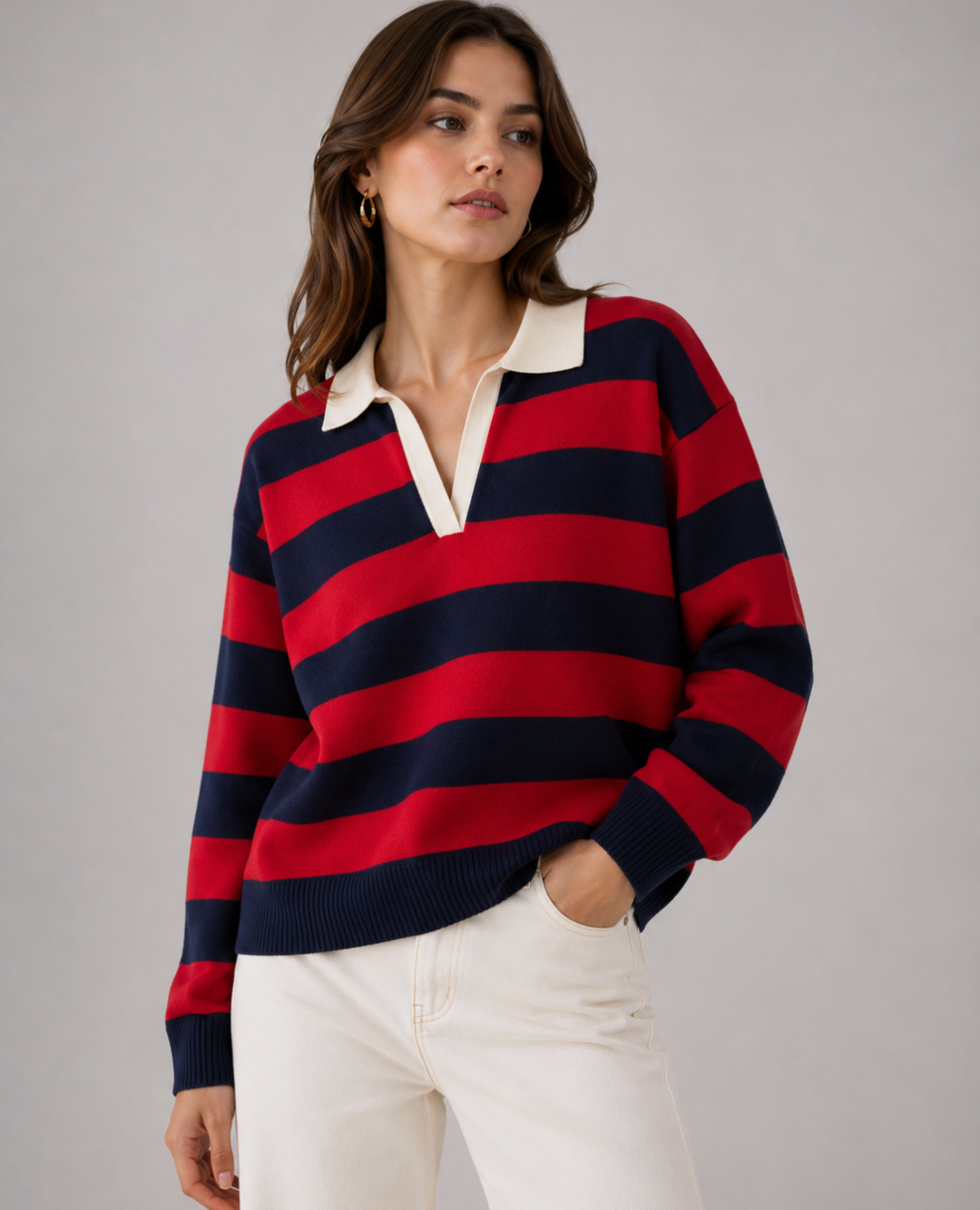 Saco Stripes Rojo Azul