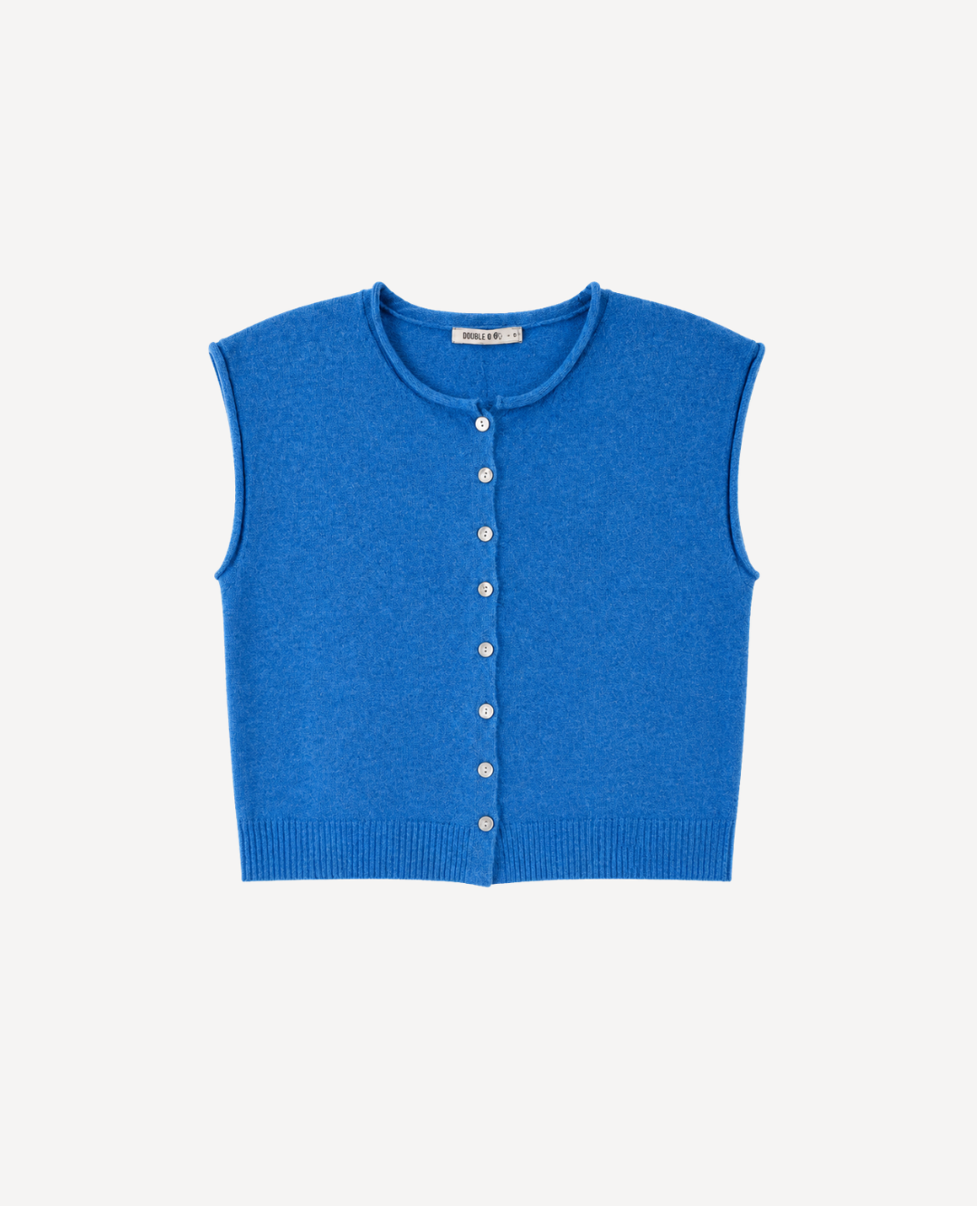 Chaleco Tejido botones azul