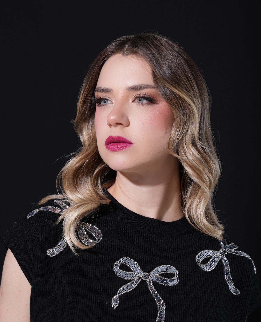 Chaleco Moños lentejuelas