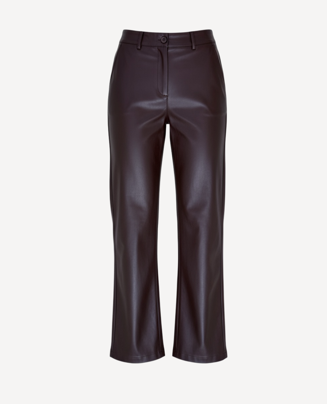Pantalon cuerina cafe