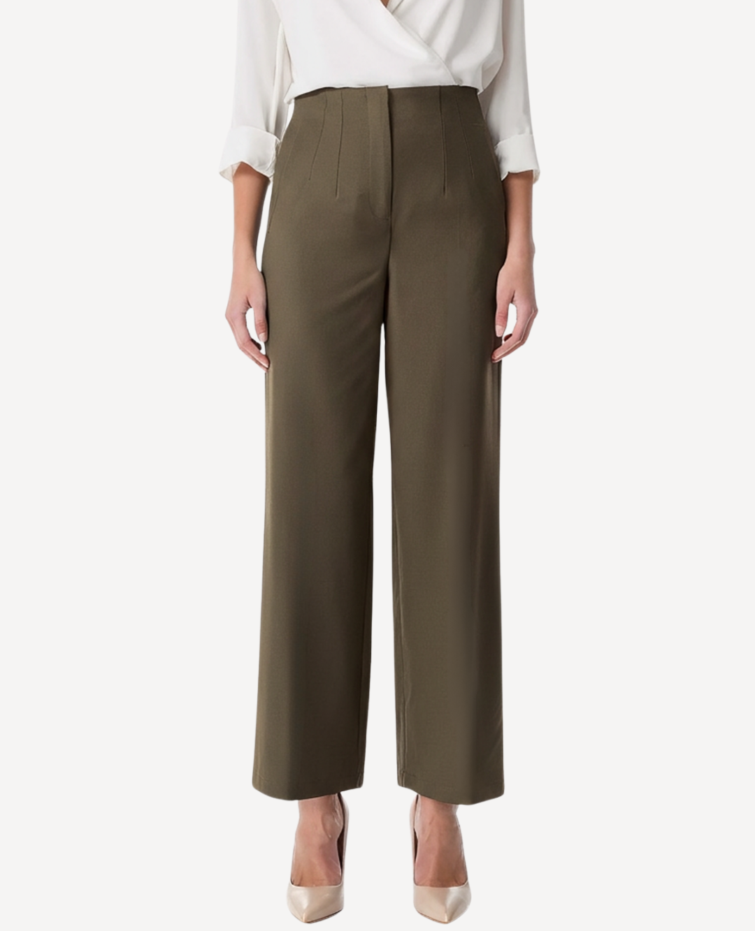 Pantalon Elegant Verde Olivia