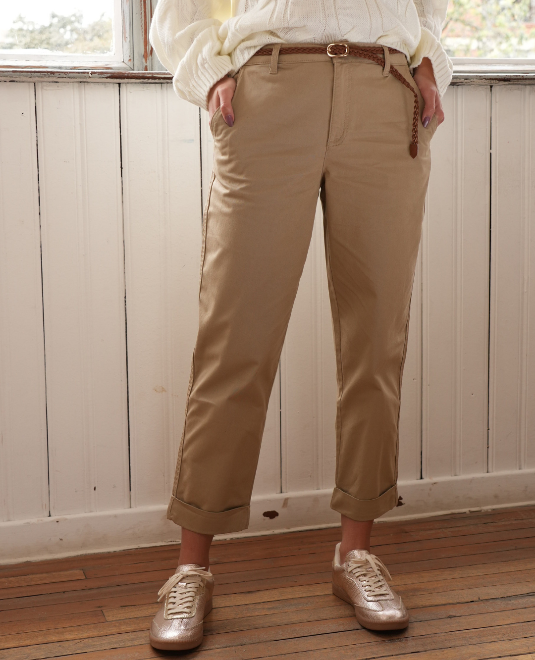Pantalon capri Safari