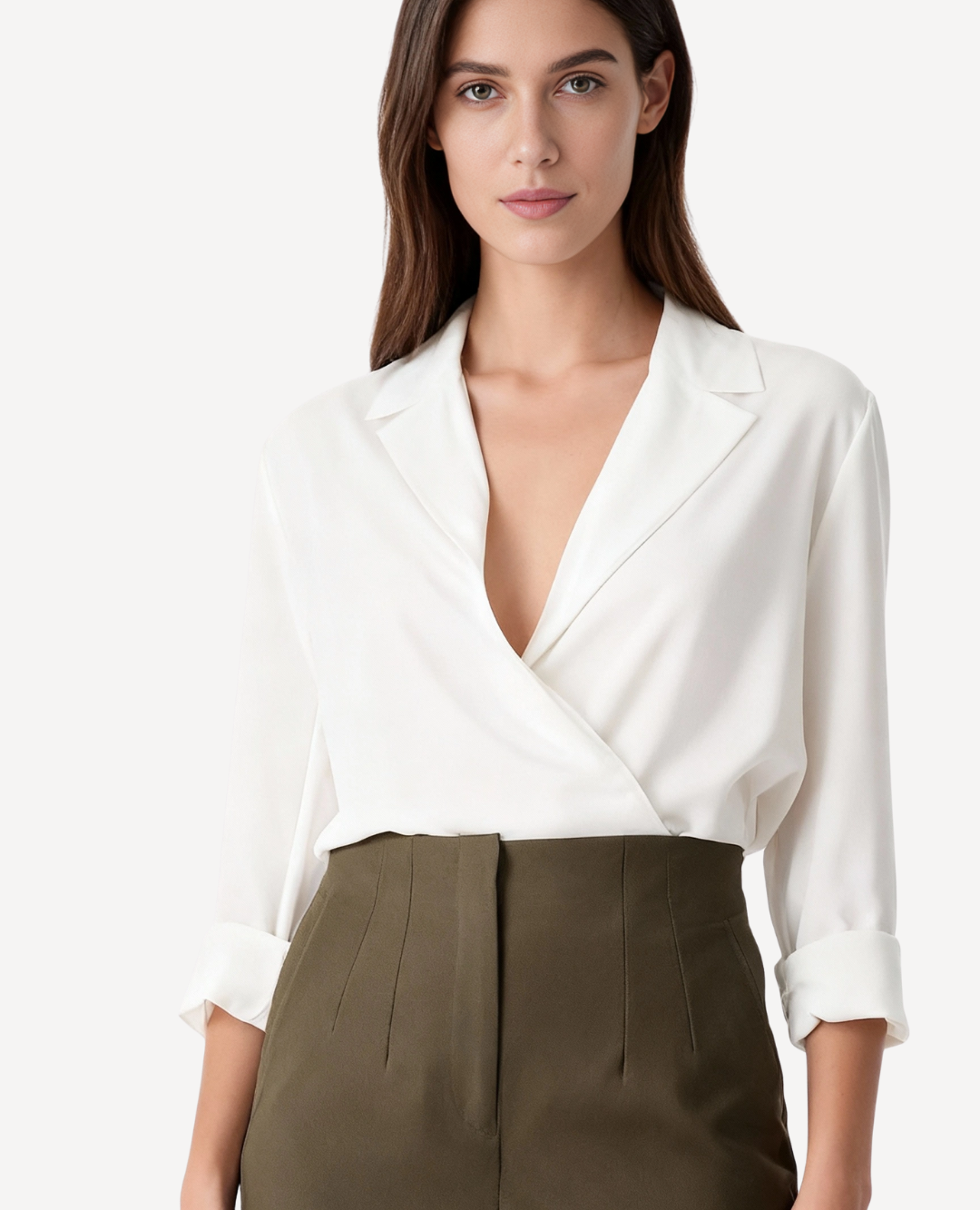 Pantalon Elegant Verde Olivia