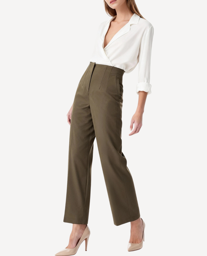Pantalon Elegant Verde Olivia