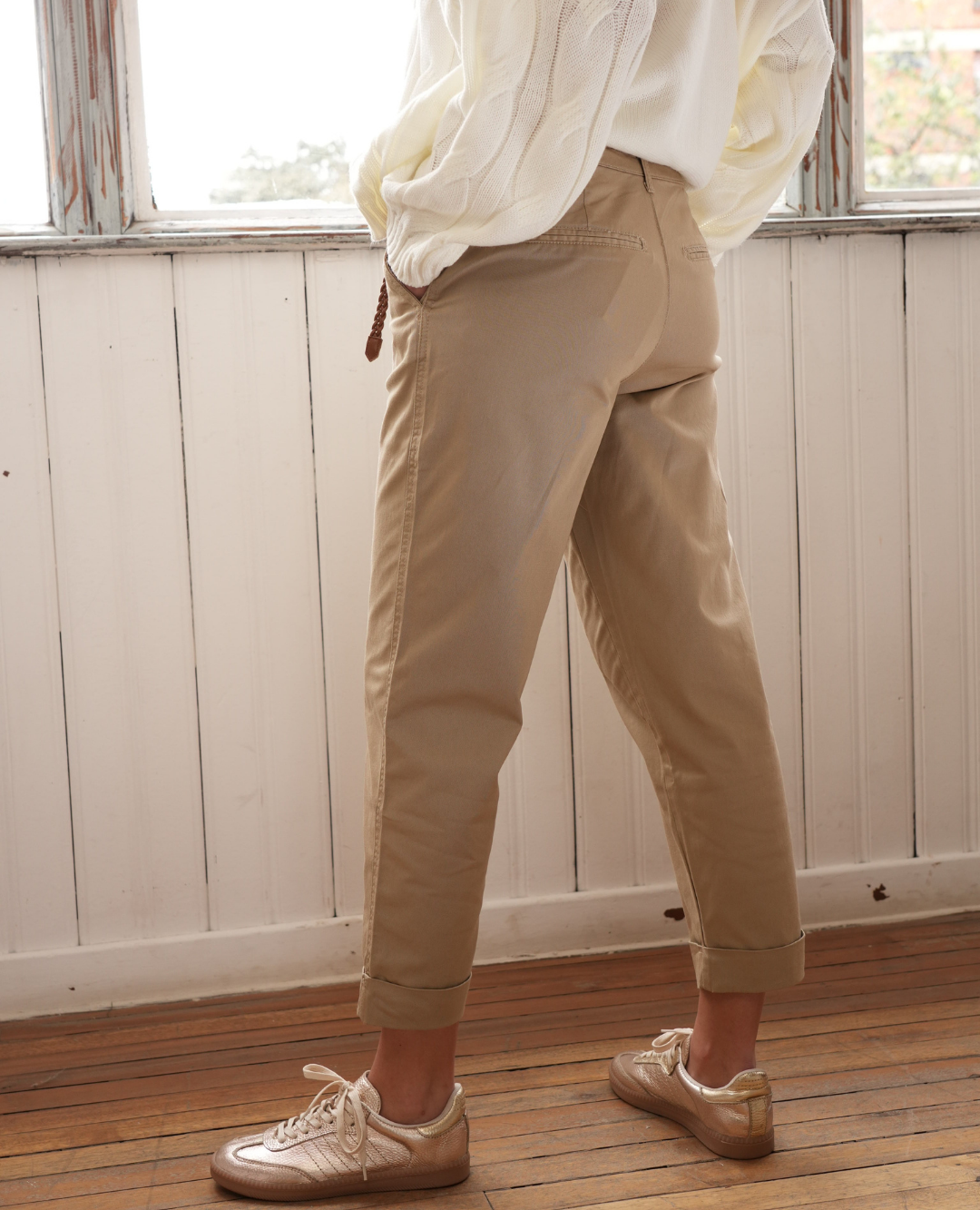 Pantalon capri Safari