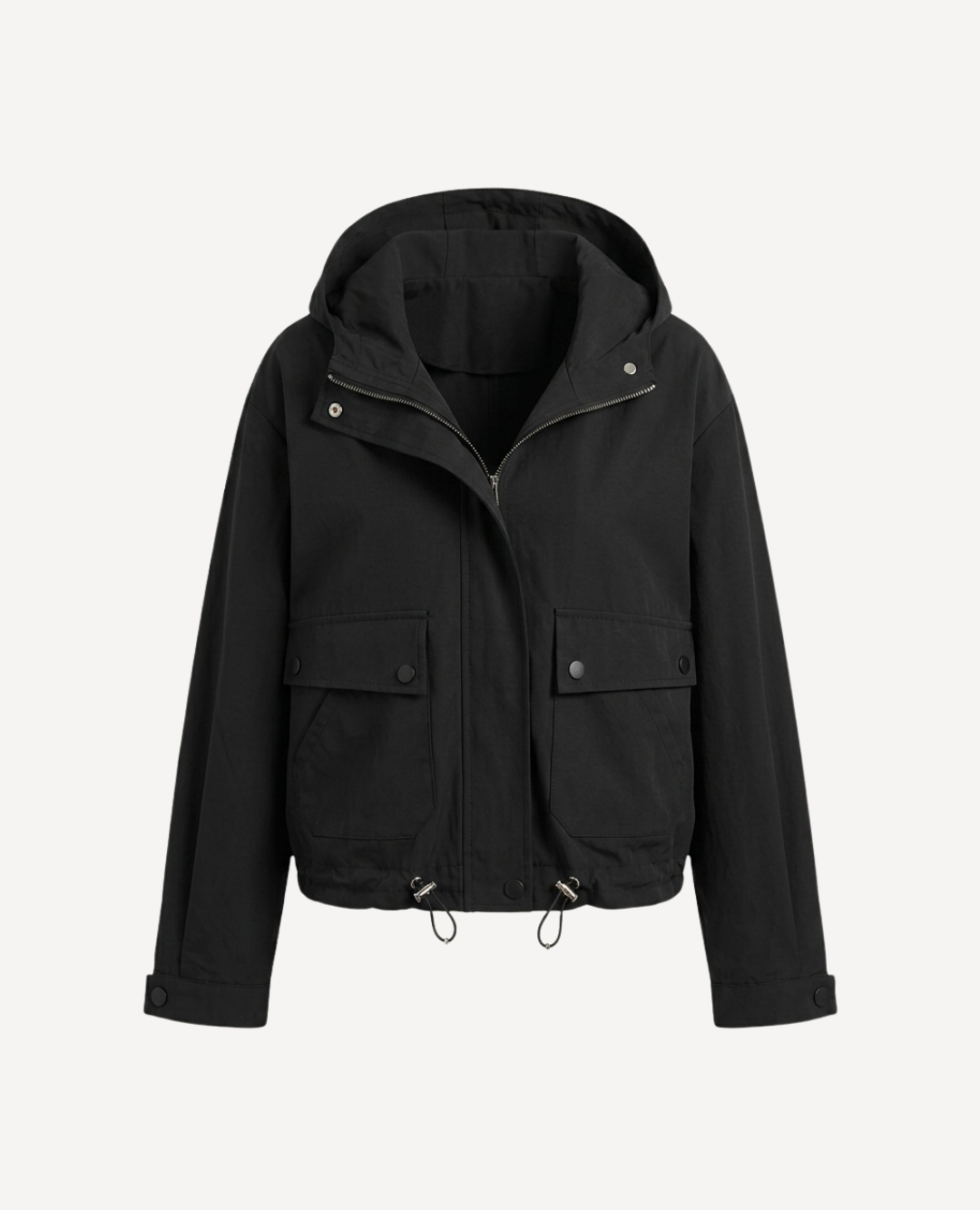 Chaqueta Semi- impermeable Safari Capota Negra