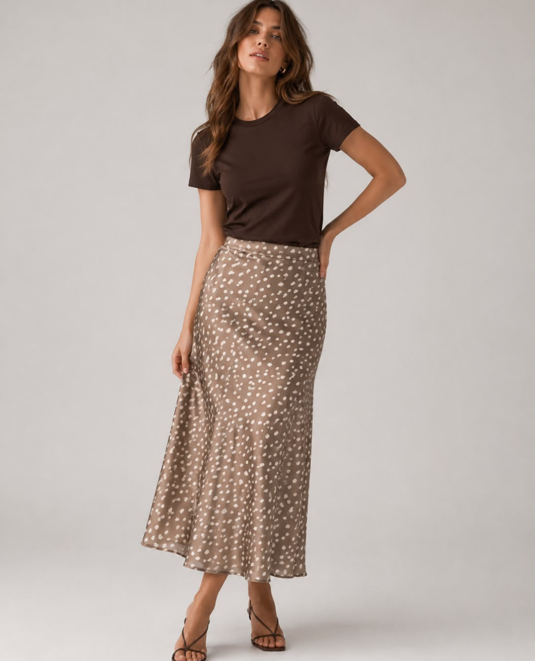 Falda Satin Bambi Beige