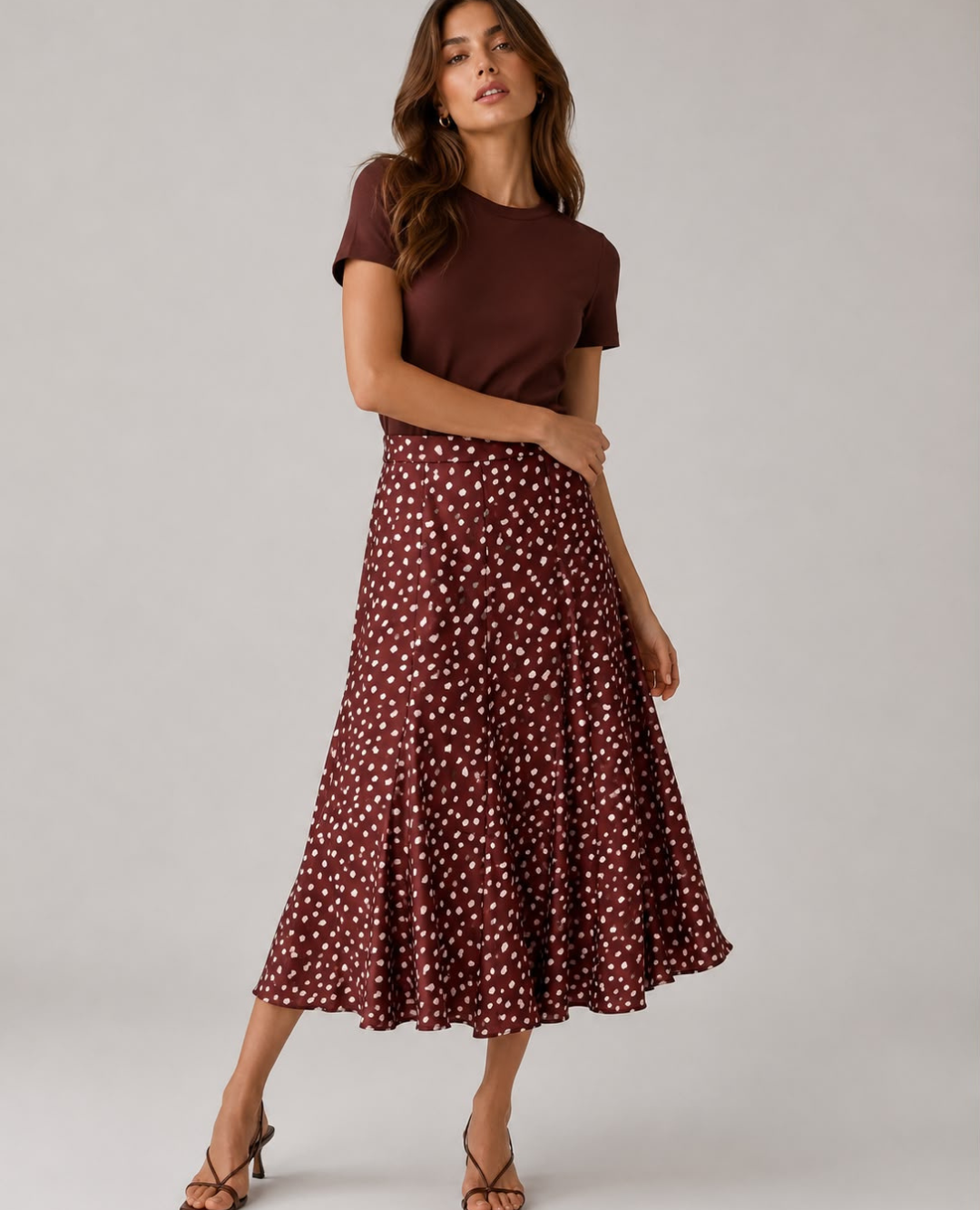 Falda Satin Bambi Cafe