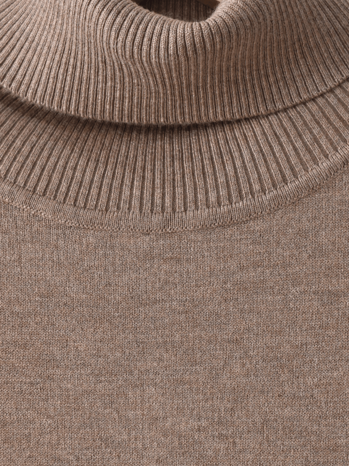Basico cuello Tortuga Taupe