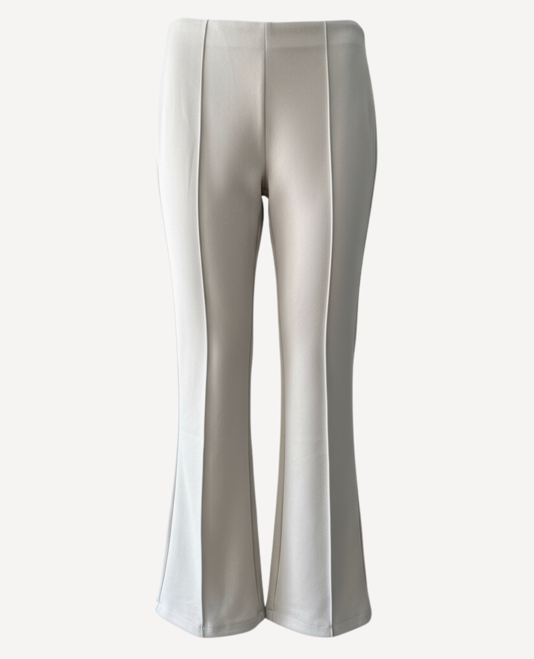 Pantalón gamuza marfil campana