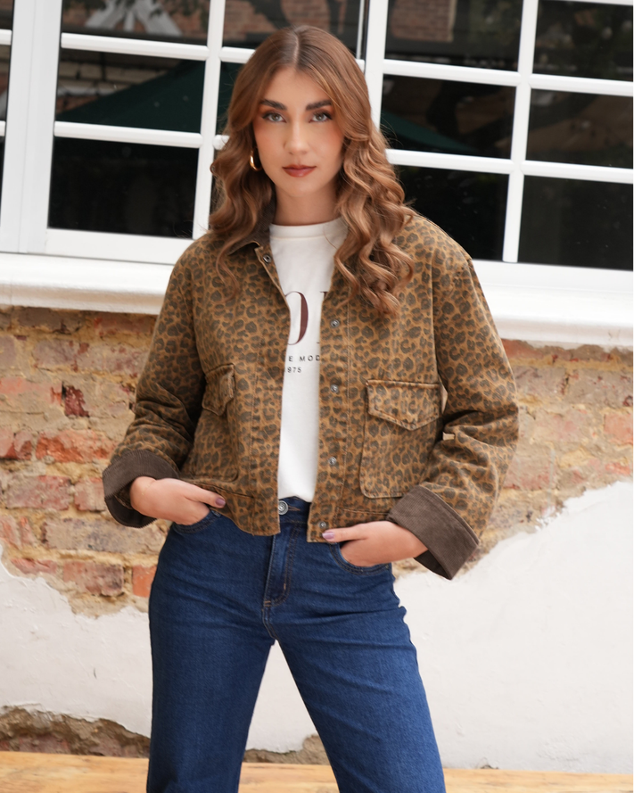 Chaqueta Cazadora Animal Print