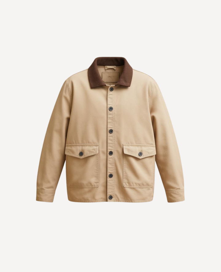 Chaqueta Cazadora Drill Beige