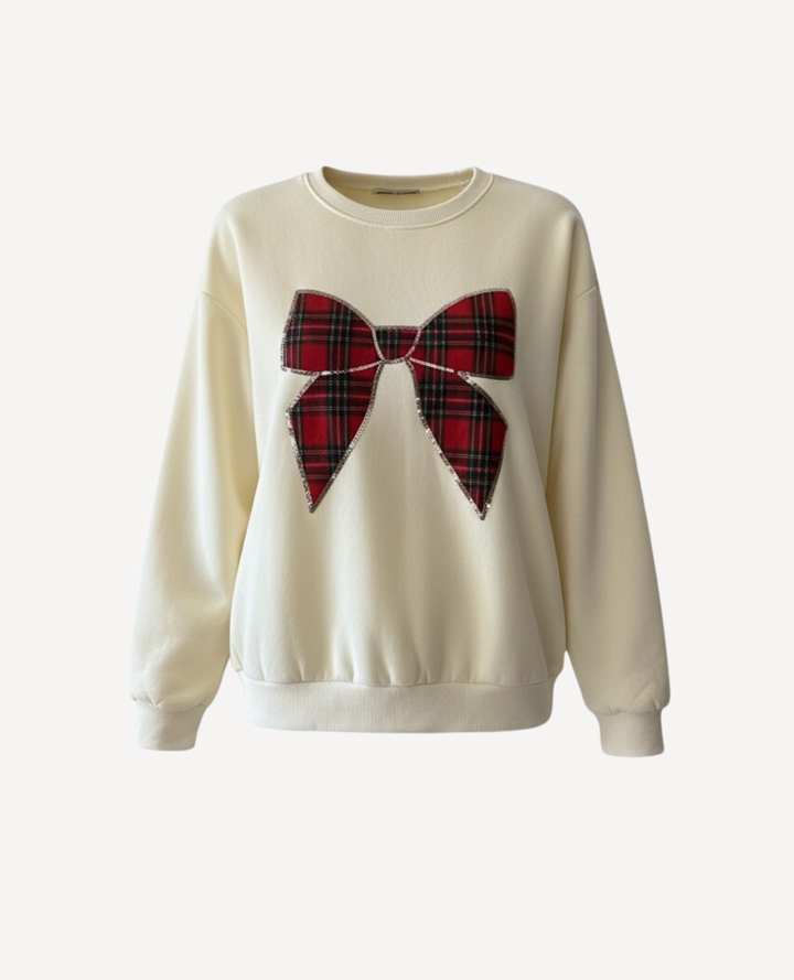 Saco moño navideño Marfil