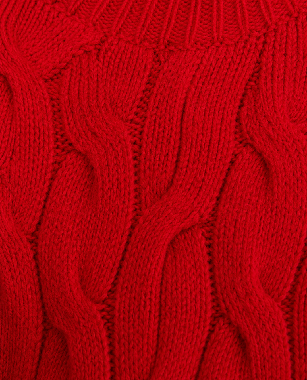 Saco cuello tortuga Trenzado Rojo