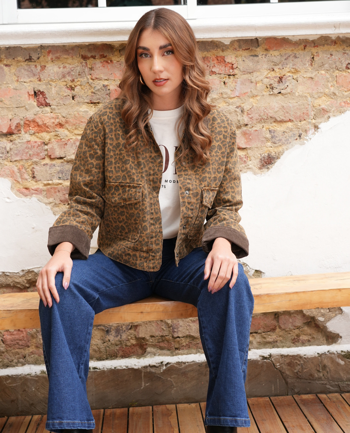 Chaqueta Cazadora Animal Print