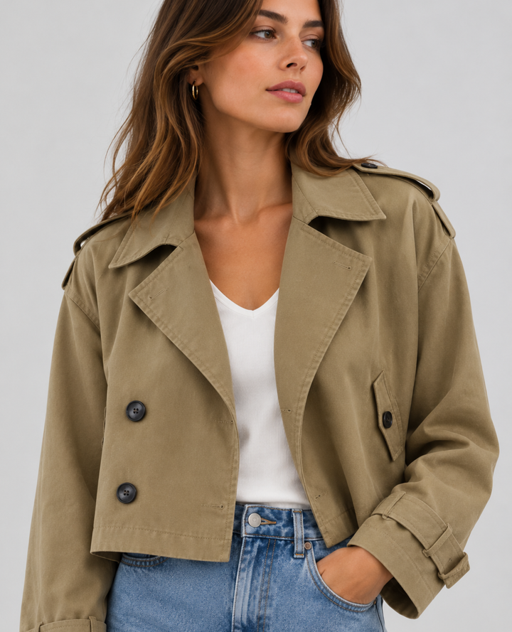 Gabardina Trench Julia Verde