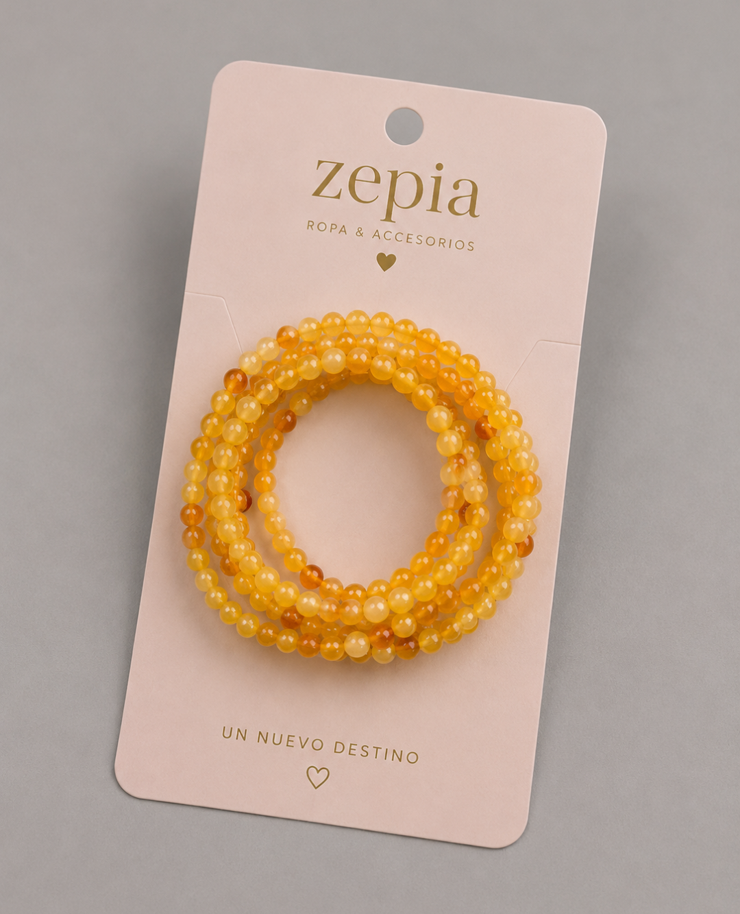 Pulsera Perla Amarilla x 5