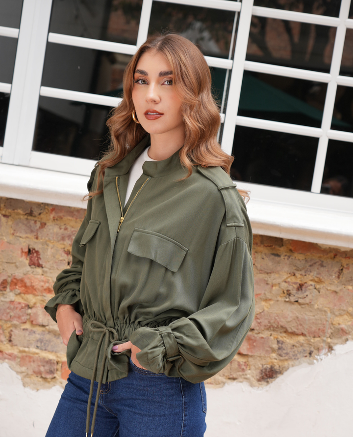 Chaqueta verde oliva Emma