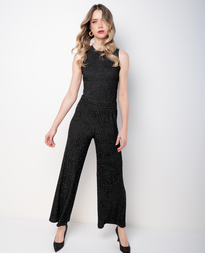 Set Pantalón Blusa Brilli Negro