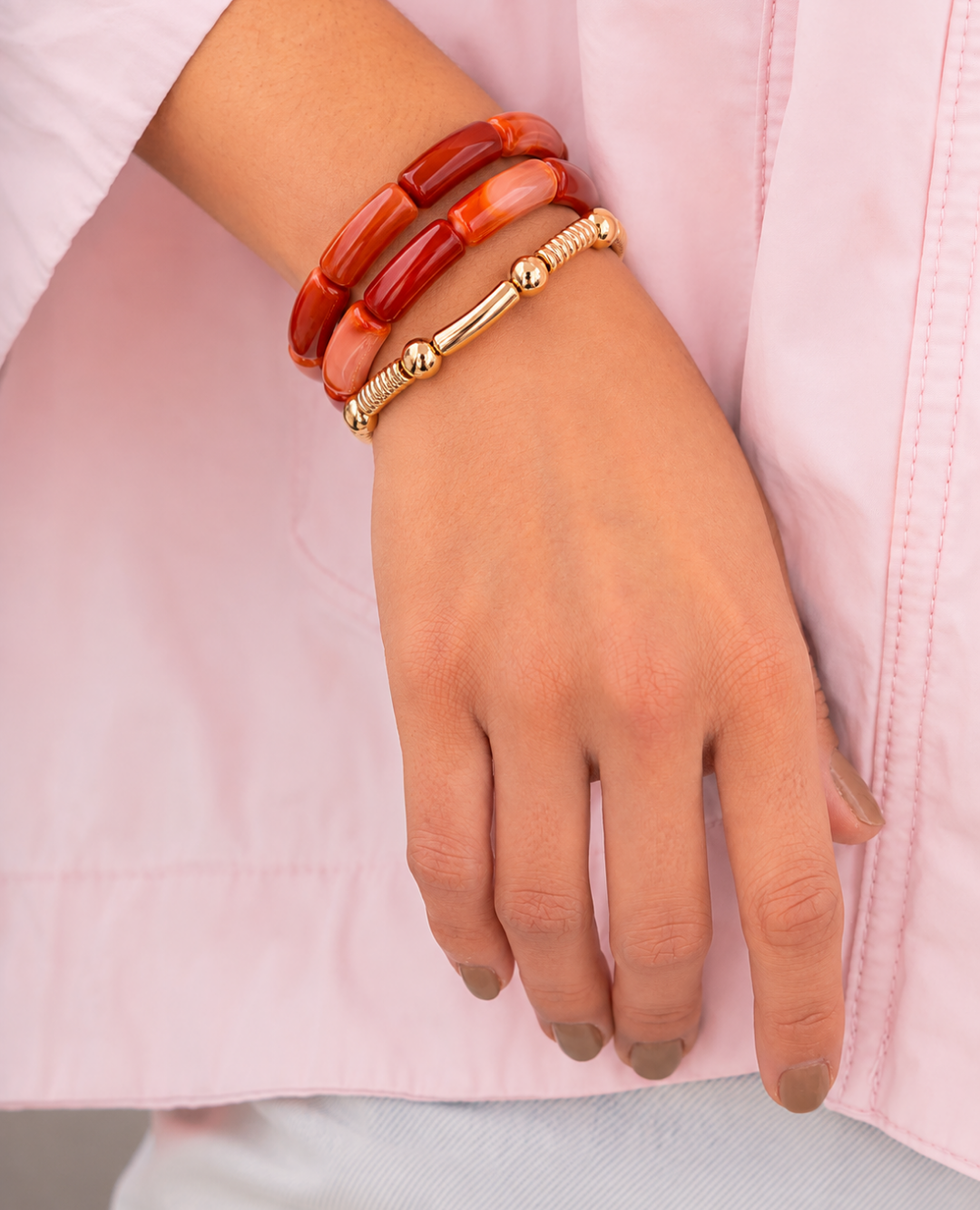 Pulsera Vintage Café x3