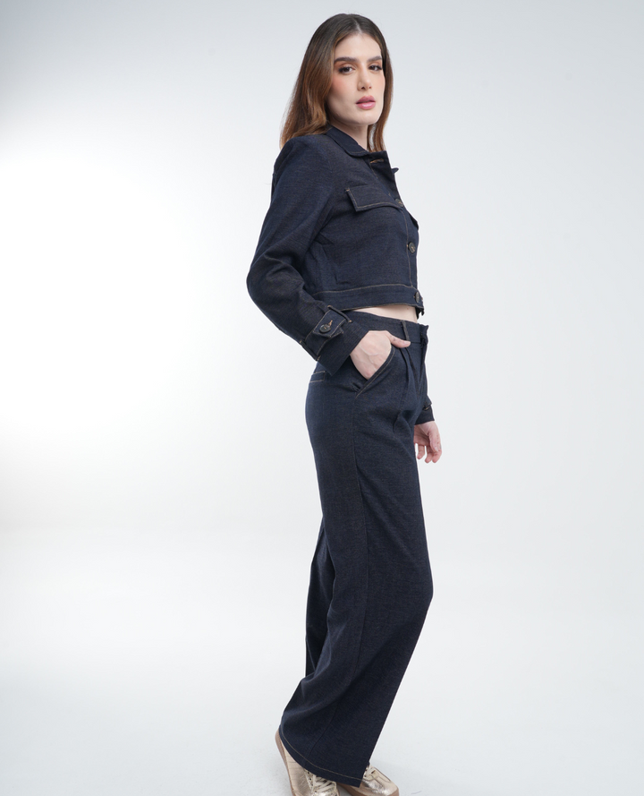 Chaqueta Denim Dark Azul