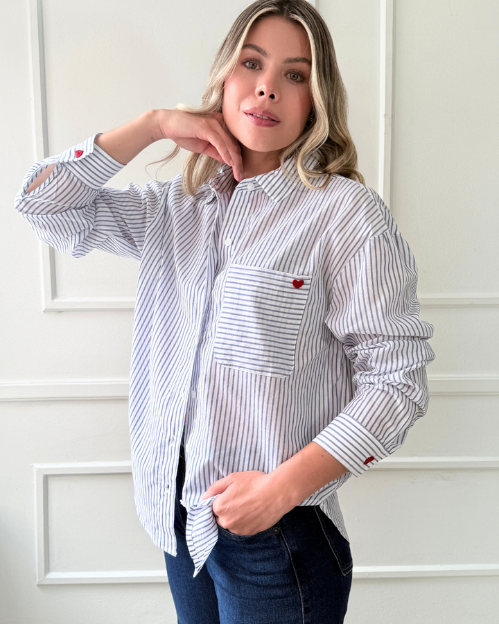 Camisa rayas Marinera azul
