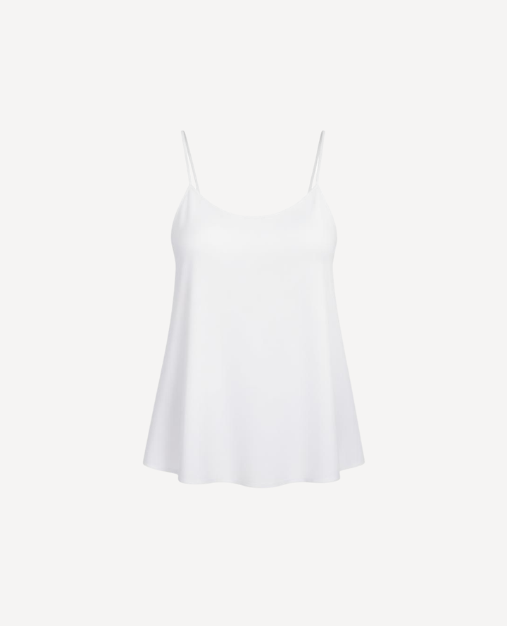 Top tiras blanco lino