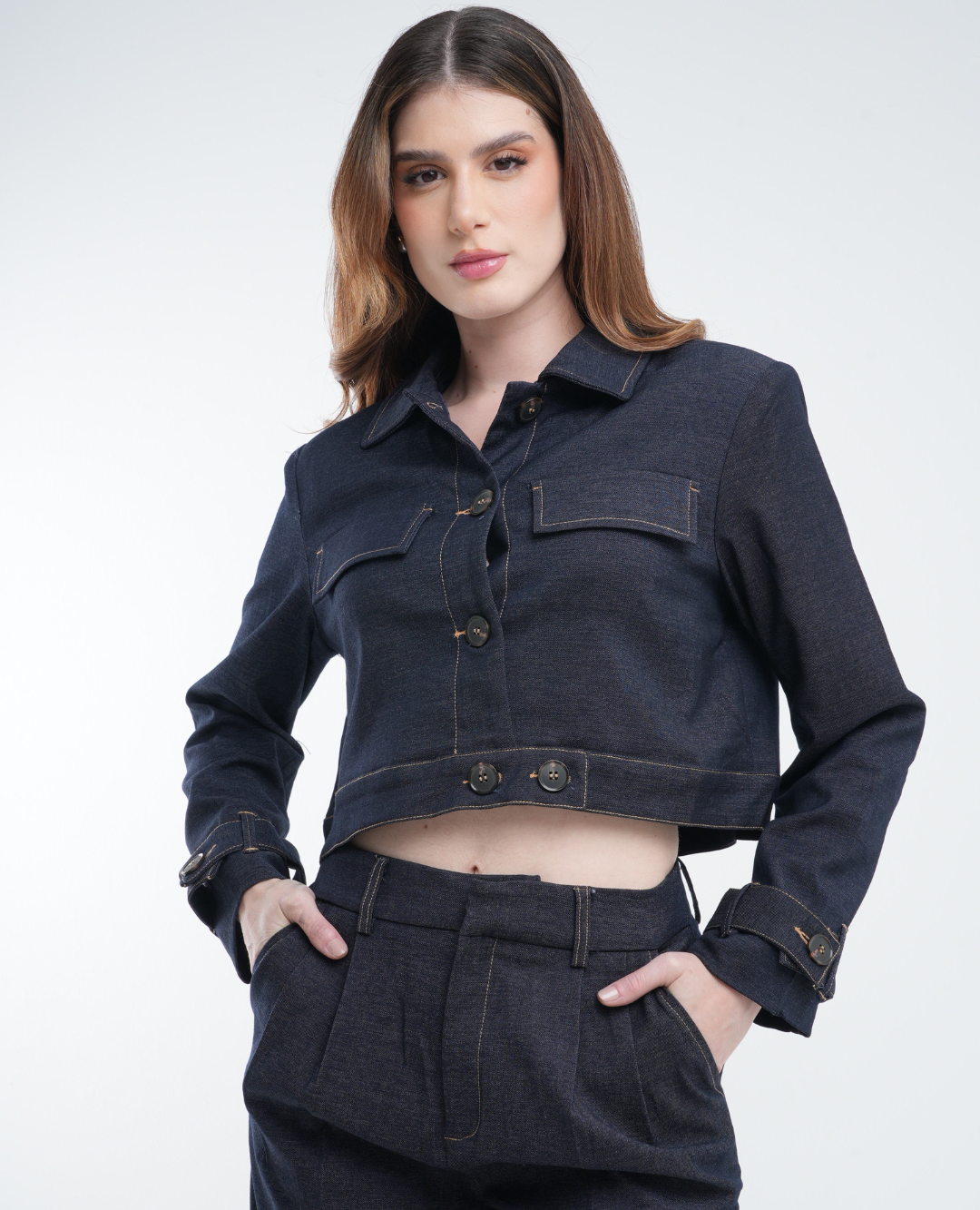 Chaqueta Denim Dark Azul