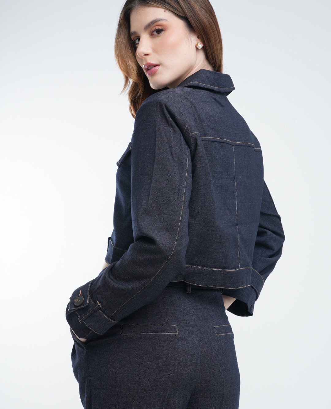Chaqueta Denim Dark Azul