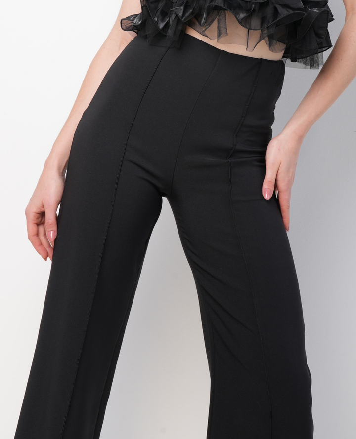 Pantalon Elegant Con vena negro