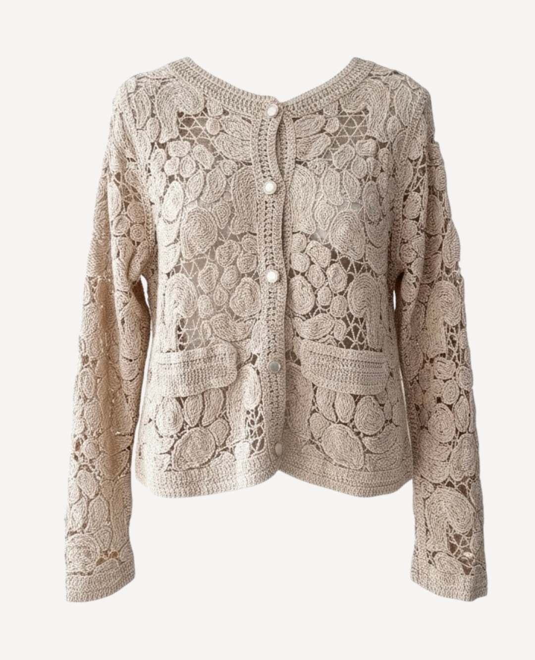 Cardigan Torchon Beige