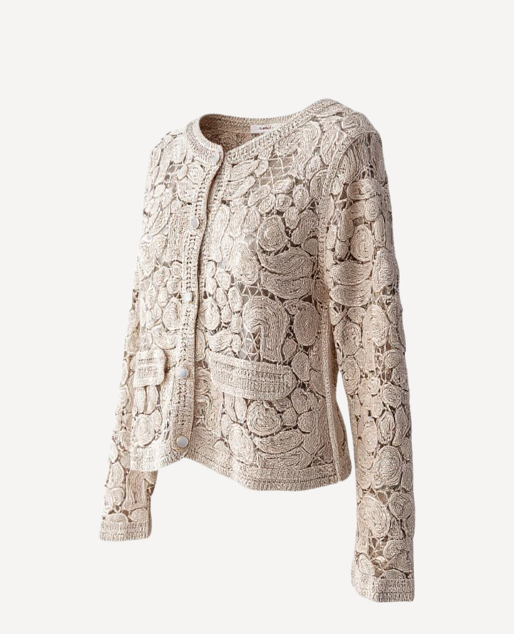 Cardigan Torchon Beige