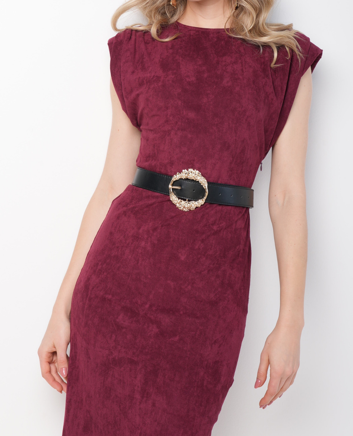 Vestido Muscle Tee Vinotinto gamuza