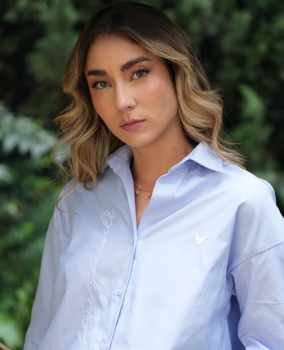 Camisa Oxford Florina Azul