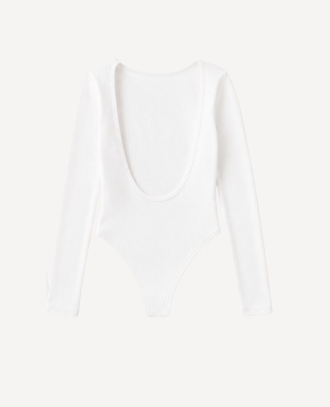 Body Cuello Ojal Manga Larga Blanco