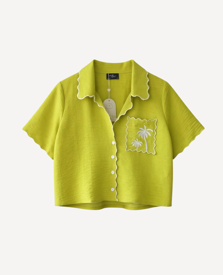 Blusa Palmera Verde Neon