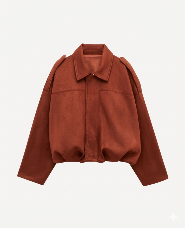 Chaqueta Bomber Terracota