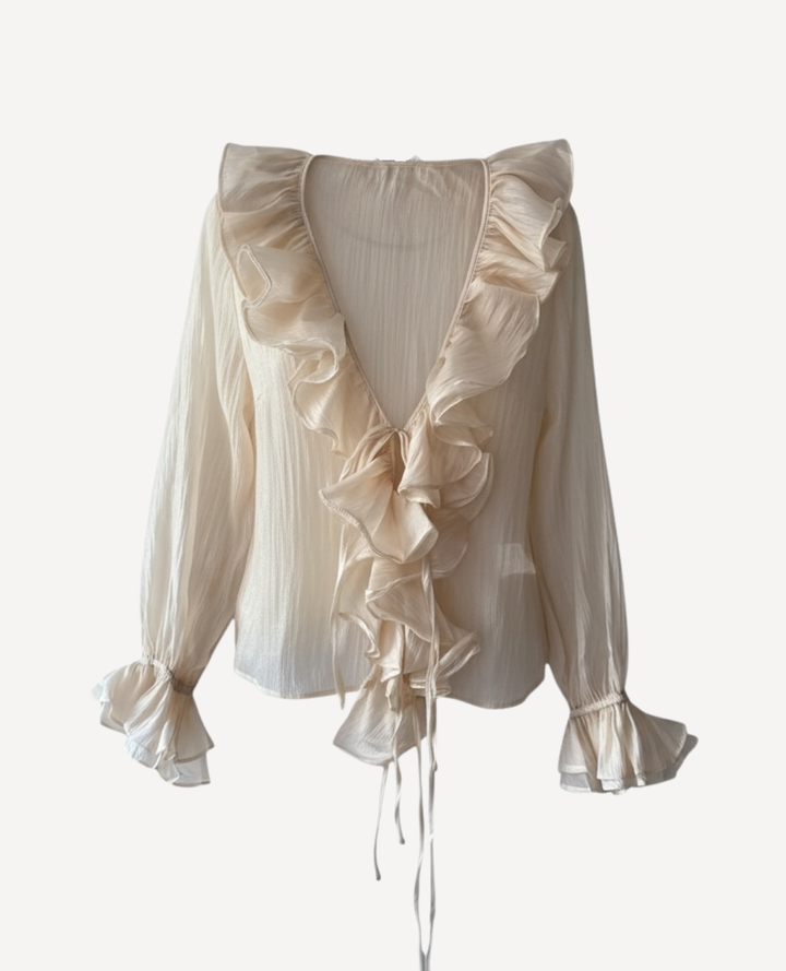 Blusa Boleros Chif On Beige