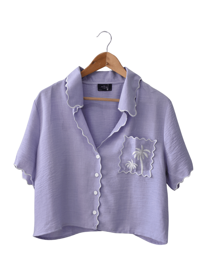 Blusa Palmera Lila