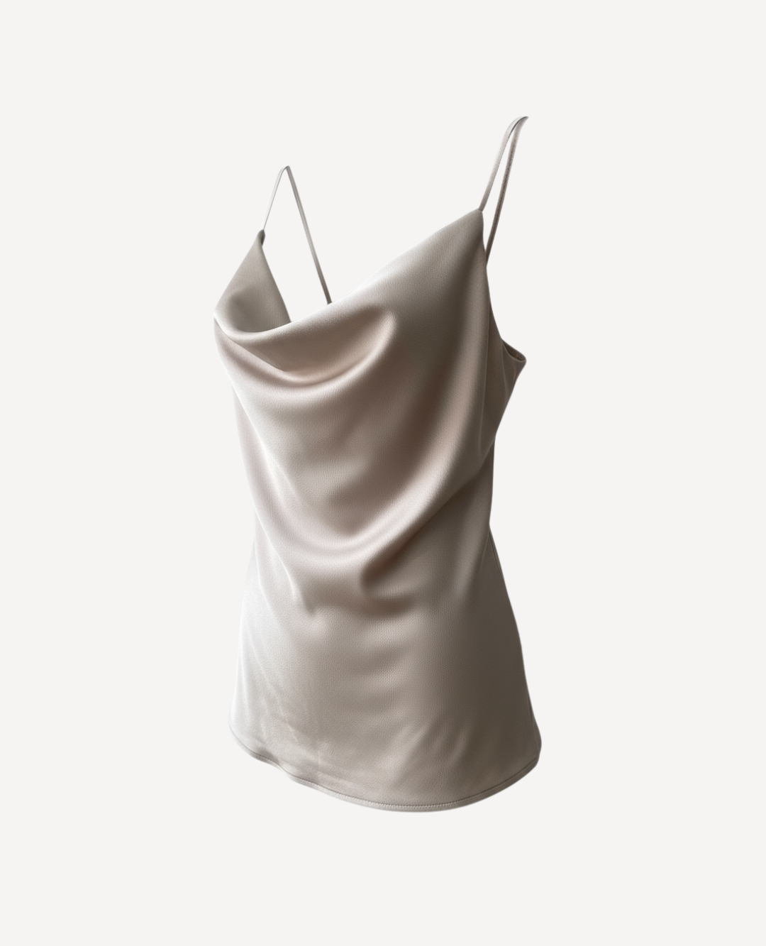 Blusa Drapeada Tiras Beige