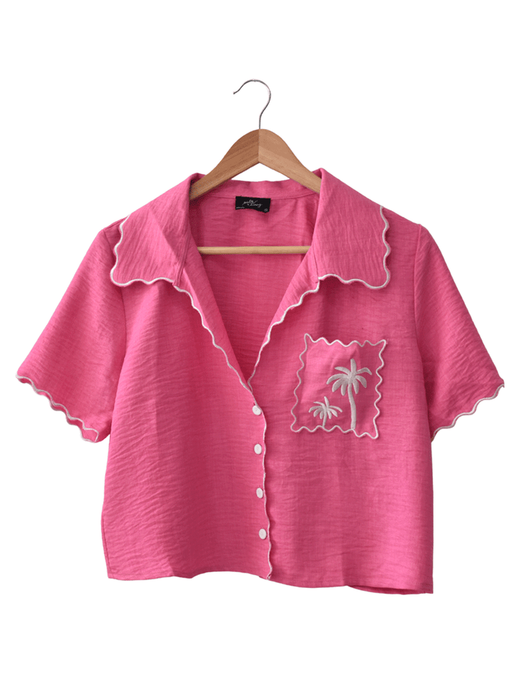 Blusa Palmera Fucsia