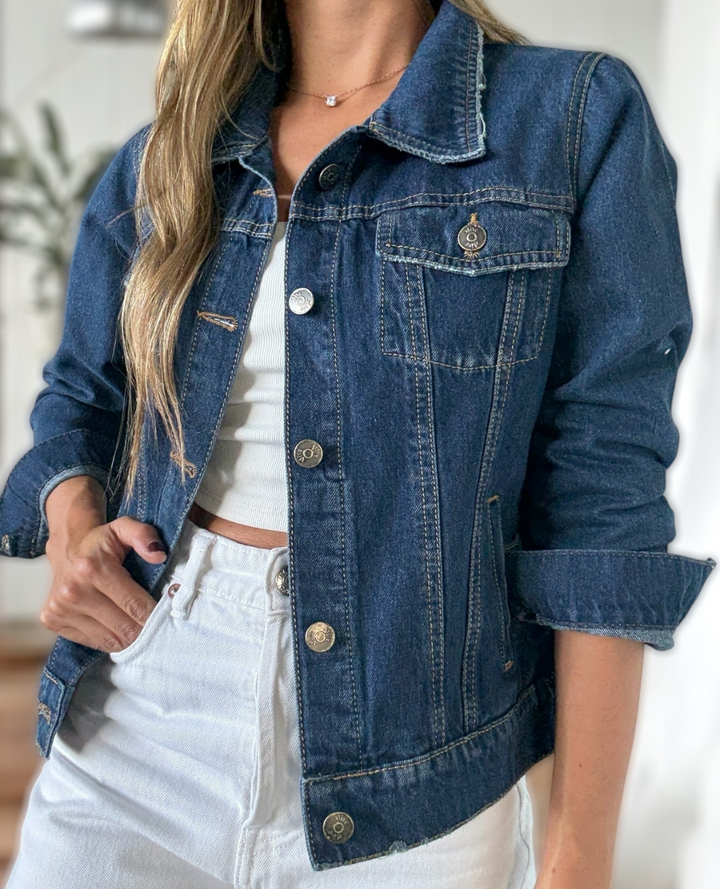 Chaqueta Avor jean Azul oscura